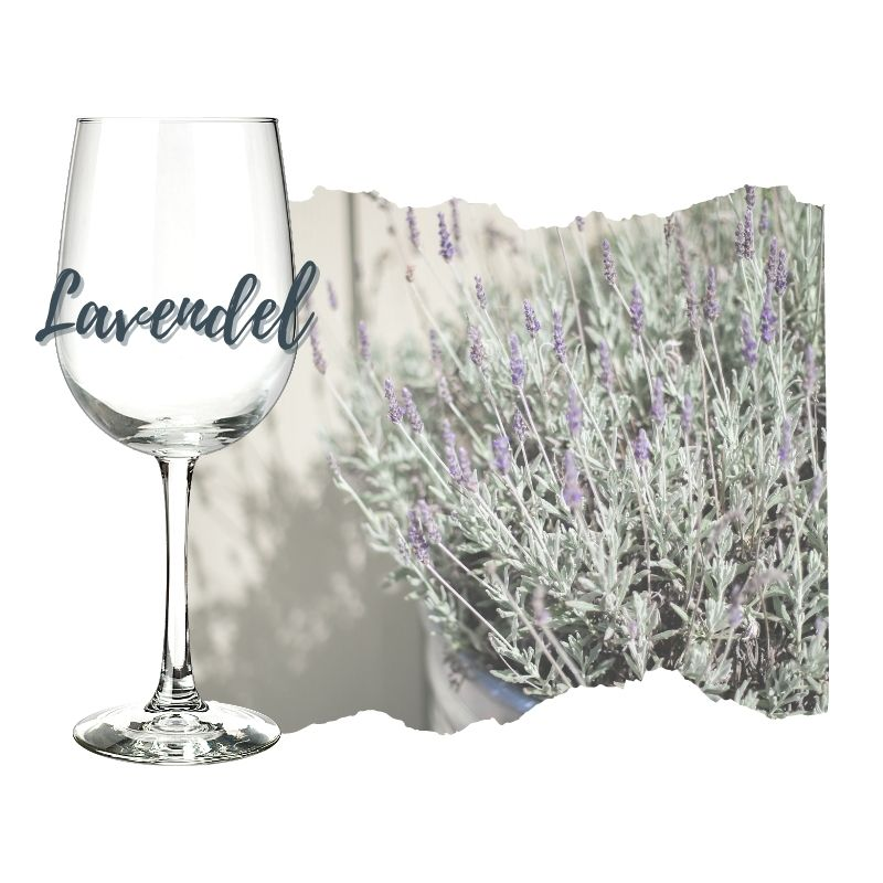 Lavendel Aroma im Weinglas