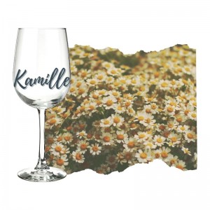 Kamille Aroma im Weinglas